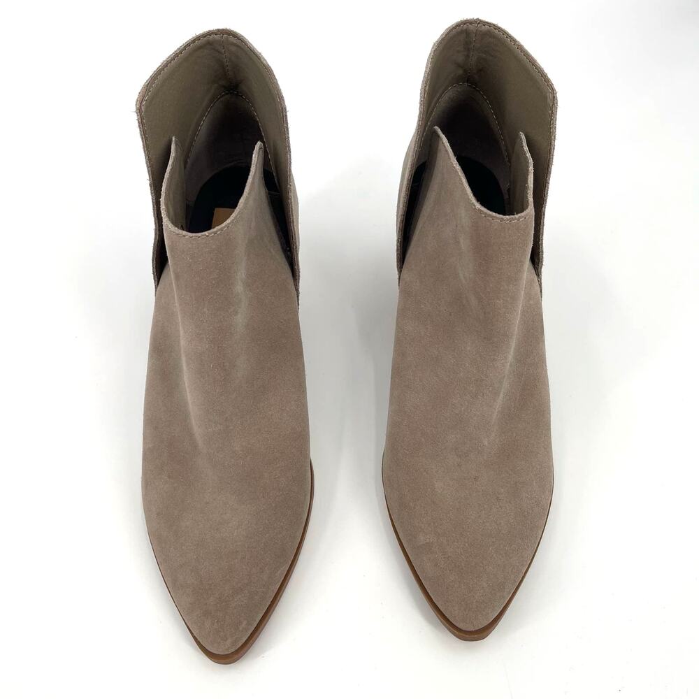 Dolce Vita Daine Bootie in Sage Size 11 Taupe Tan Grey Suede Ankle Boot Classic - Picture 4 of 13